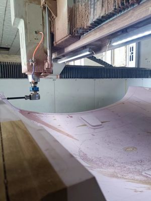 Modello di muffa per legno di balsa CNC per GFRP