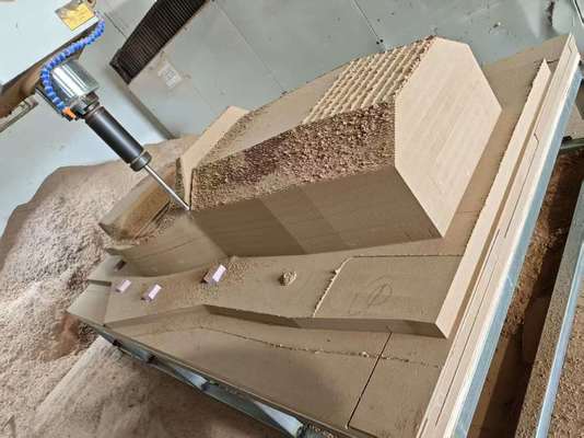 Modello di muffa in FRP/CNC per muffe in legno sintetico