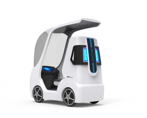 corpo in fibra di vetro per veicoli autonomi/ alloggiamento esterno in fibra di vetro per auto a guida autonoma
