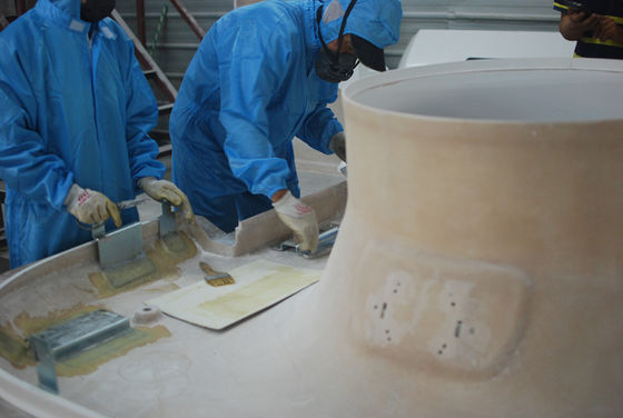 Vernice gel coat superficiale di dimensioni personalizzate, elevato rapporto resistenza/peso con tecnologia SMC e RTM