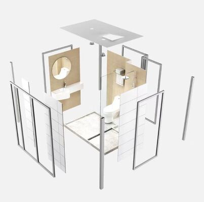 All-in-one SMC unità di bagno prefabbricata integrata SMC completa unità di bagno prefabbricata integrata