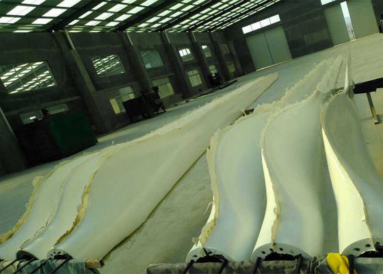 Pale eoliche in FRP CE ISO9001 per prestazioni da -40 a 60 gradi Celsius Finitura superficiale lucida